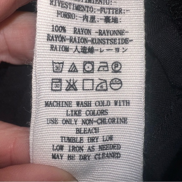 Free People Two Faces Dark Ditzy Floral Puff Sleeve Boho Mini Dress Size S - Picture 10 of 16